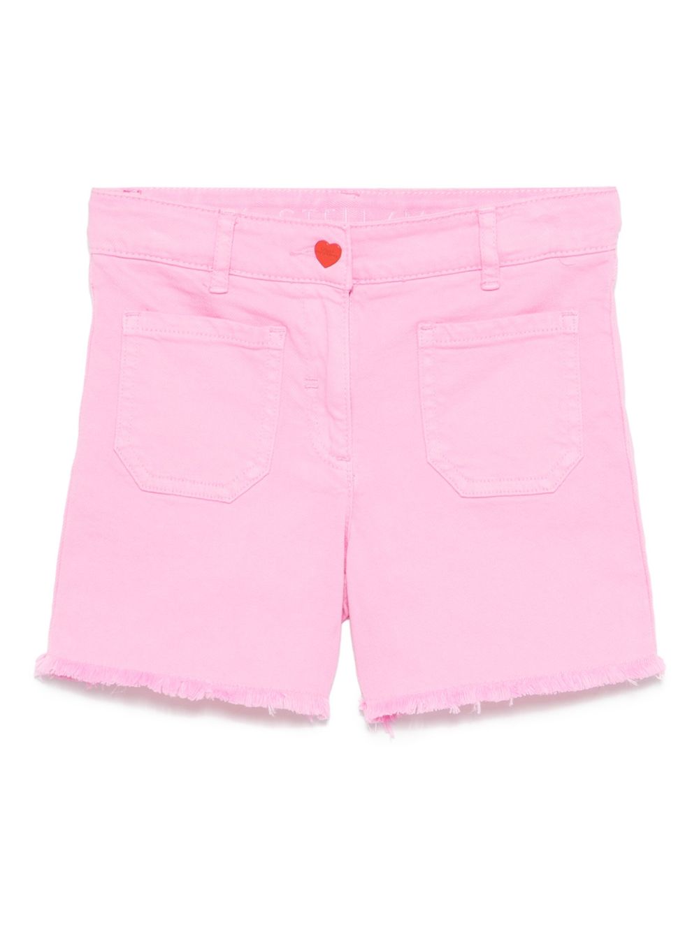 스텔라 McCartney Kids
데님 쇼츠 위드 프린지